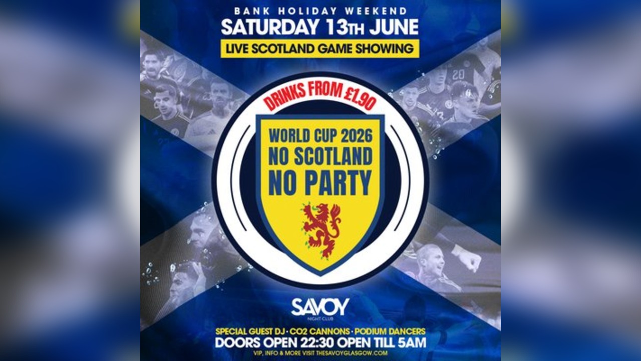 SCOTLAND WORLD CUP - LIVE at THE SAV