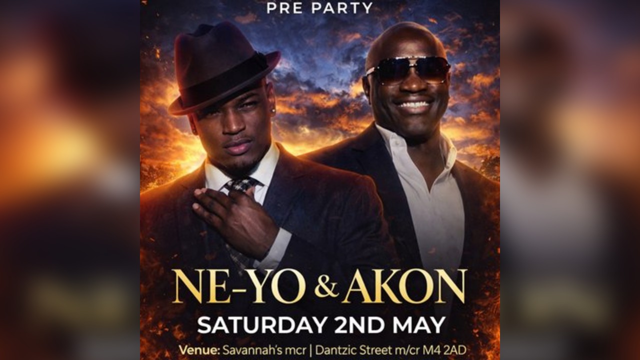 Neyo & Akon concert pre party Manchester