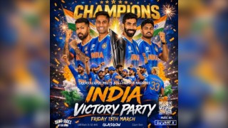 Team India World Cup Celebration & HOLI After-Party: Glasgow