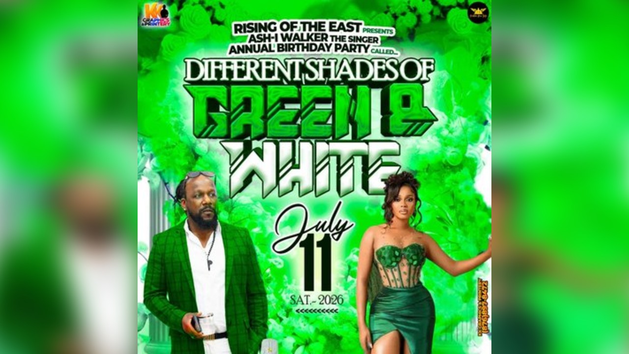 Different Shades of Green and White