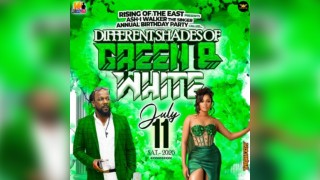 Different Shades of Green and White