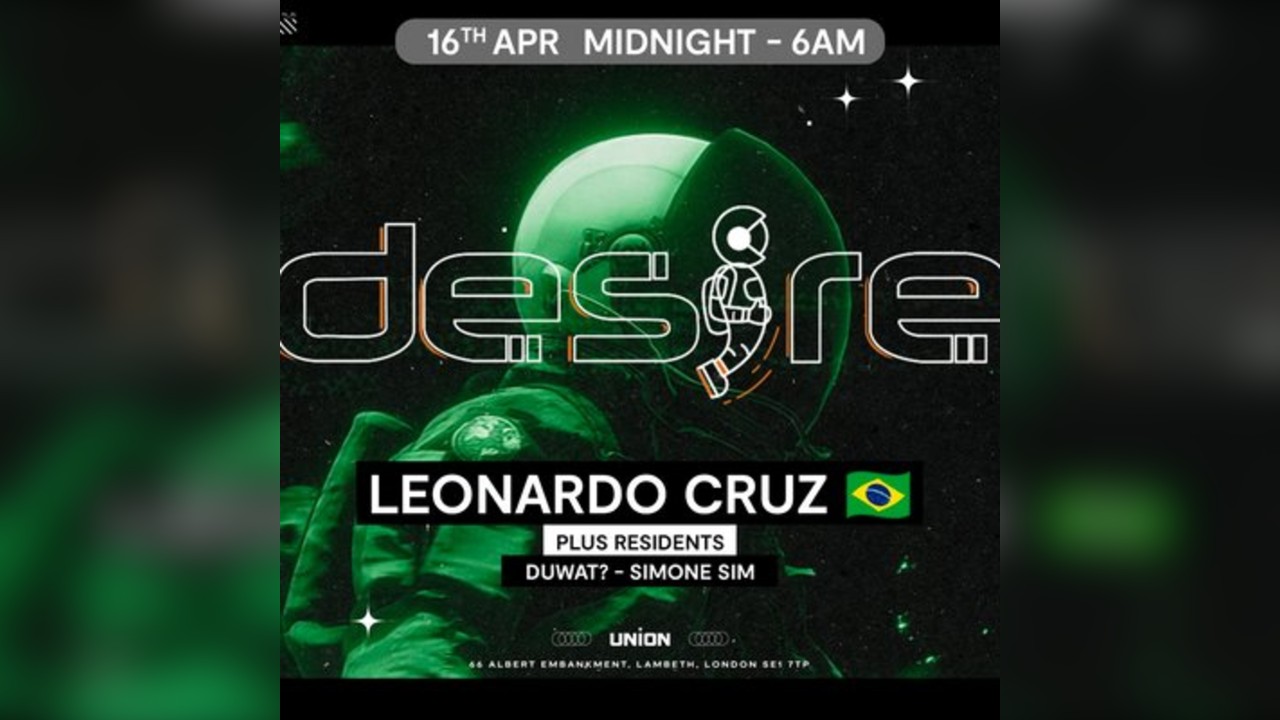 DESIRE - Weekly Thursday After Party - Leonardo Cruz
