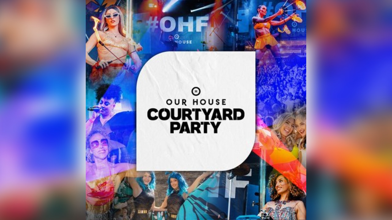 Our House Daytime Courtyard Party