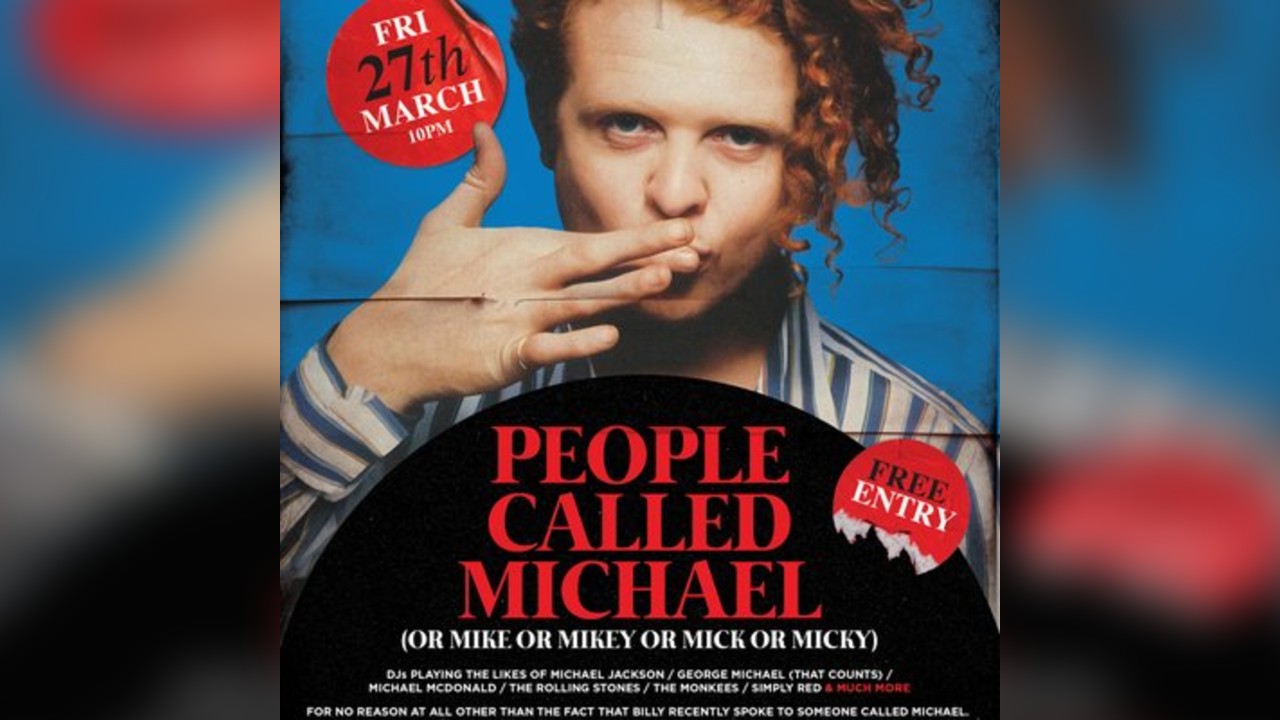 PEOPLE CALLED MICHAEL - A Billy's Special Event