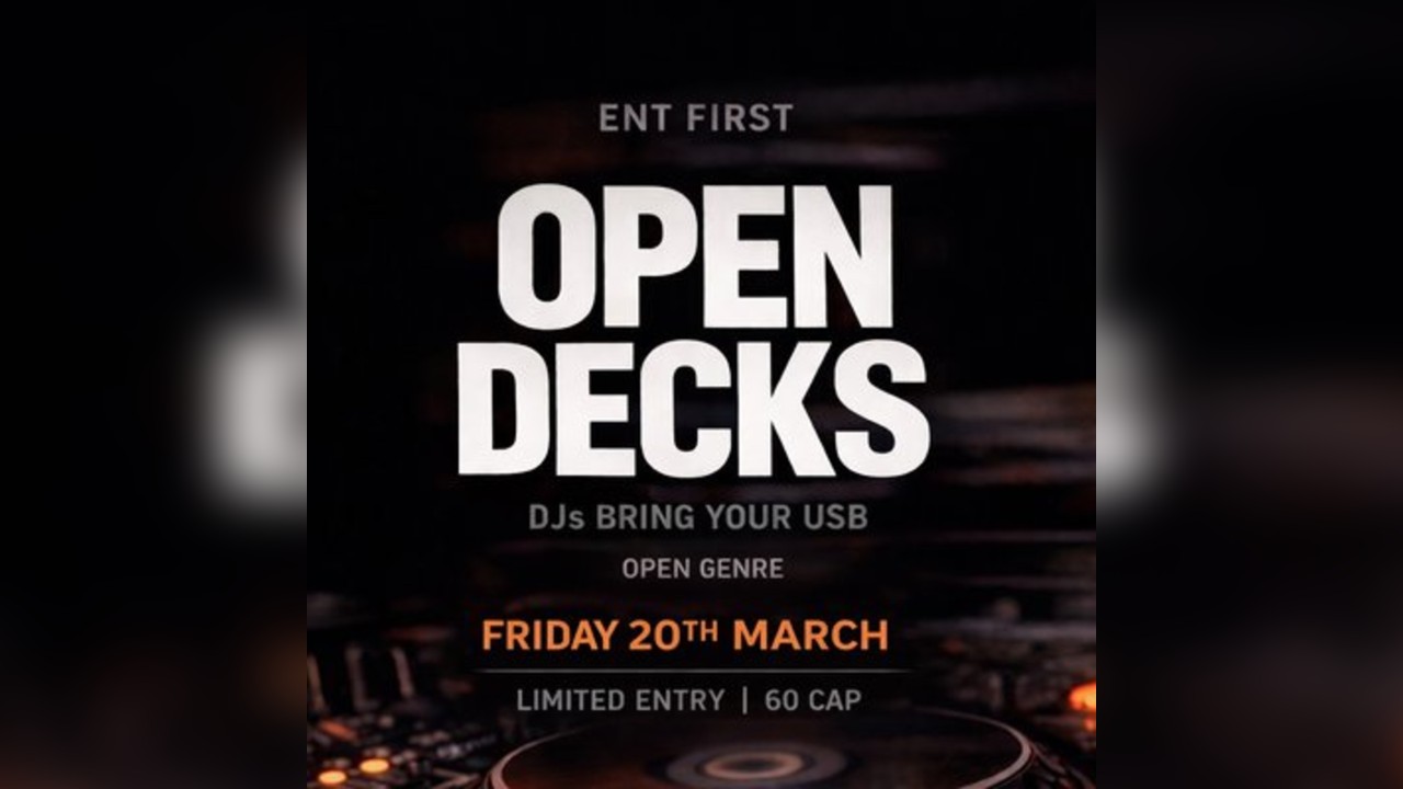 Ent First Open Decks