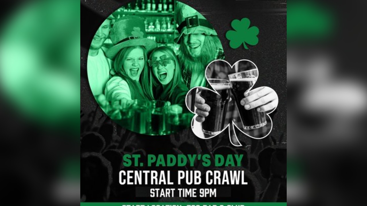 St Paddy's Central London Pub Crawl Tuesday 17th March