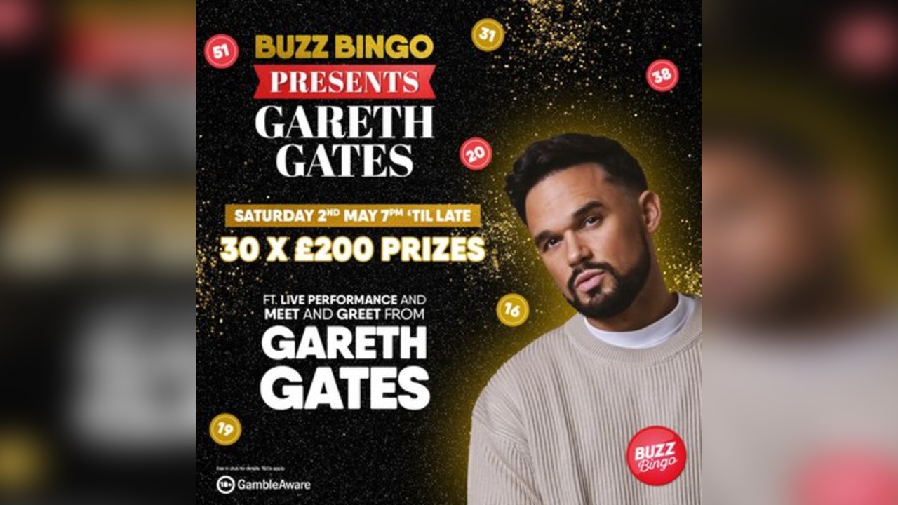 Gareth Gates - Buzz Bingo Feltham 02/05/2026