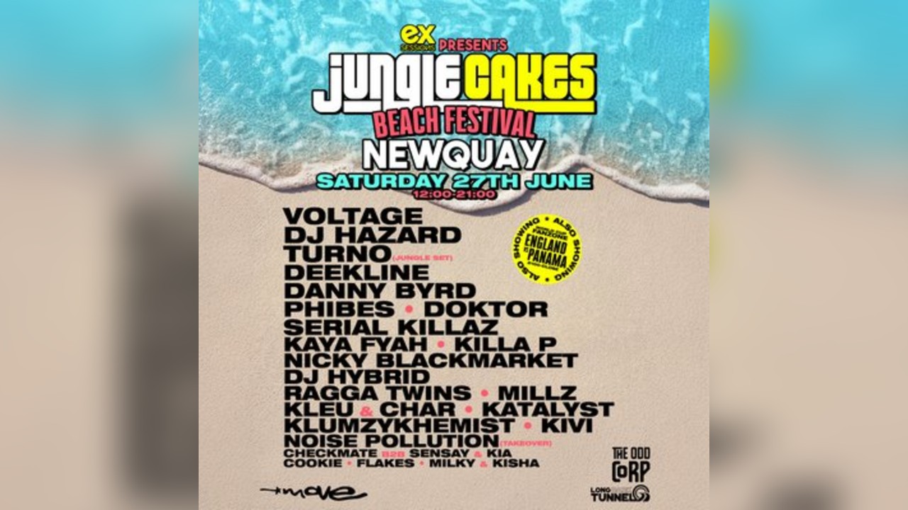 Jungle Cakes Beach Festival Newquay 2026