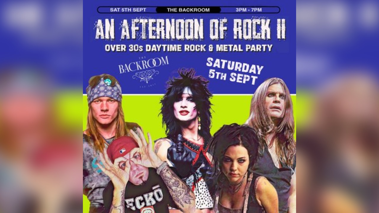 An Afternoon of Rock: LEEDS (Over 30s Rock/Metal) 3pm-7pm
