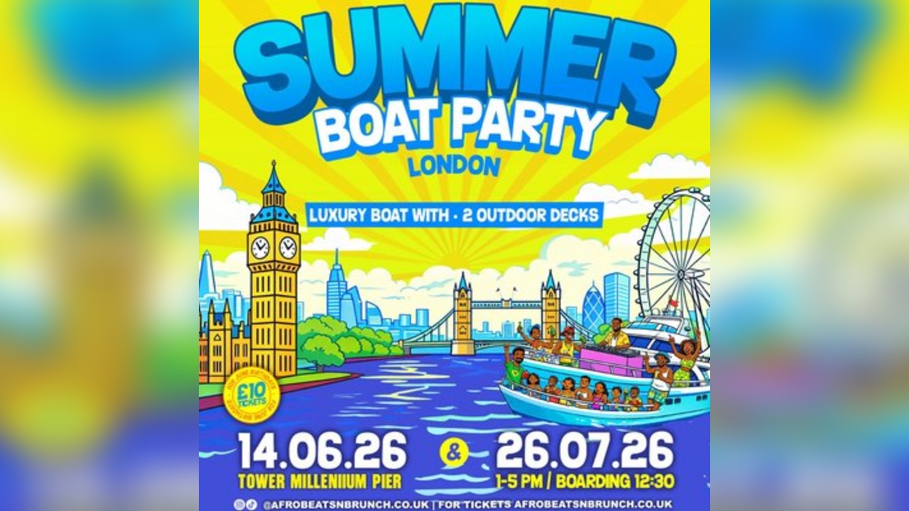 Summer Boat Cruise x Afrobeats N Brunch - LONDON
