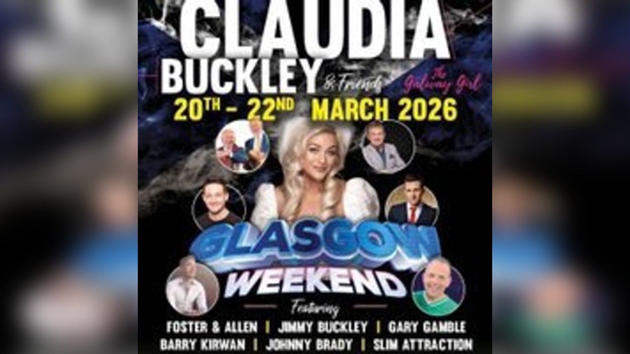 Claudia Buckley Glasgow Weekend - Sunday Afternoon Ticket