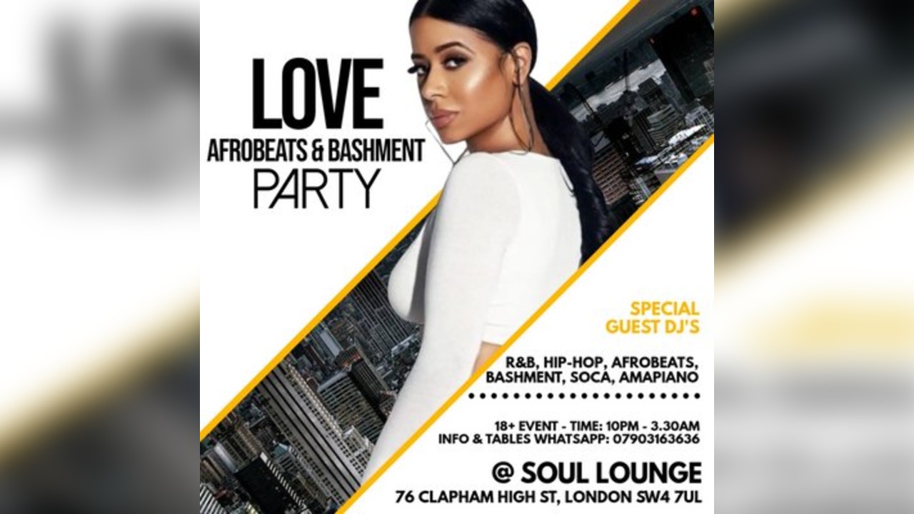 Love Afrobeats & Bashment Party