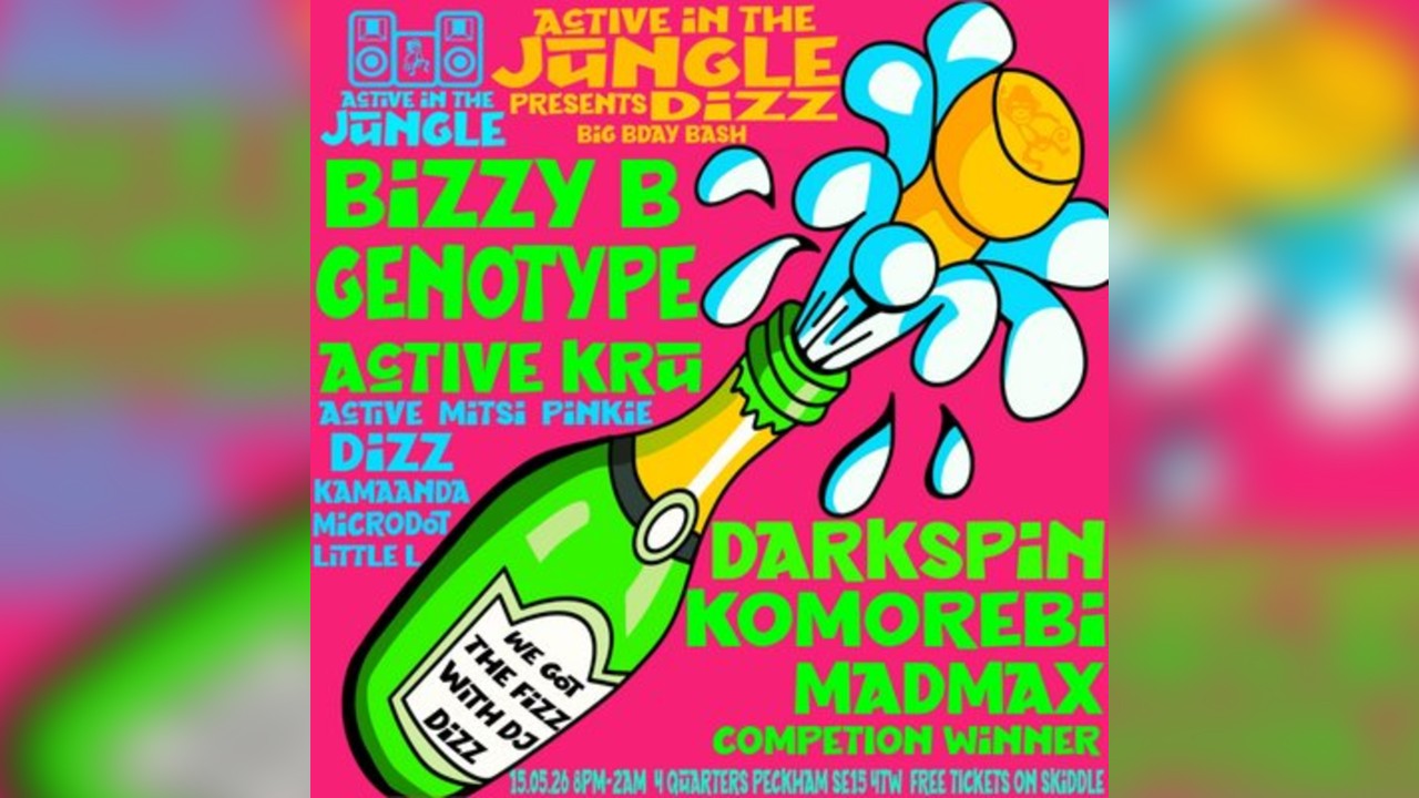 Active In The Jungle Presents Dizz Big Birthday bash