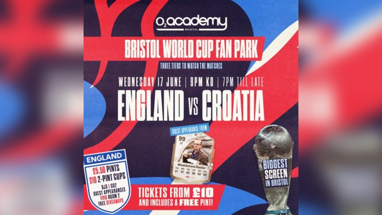 Bristol World Cup Fan Park - England vs Croatia