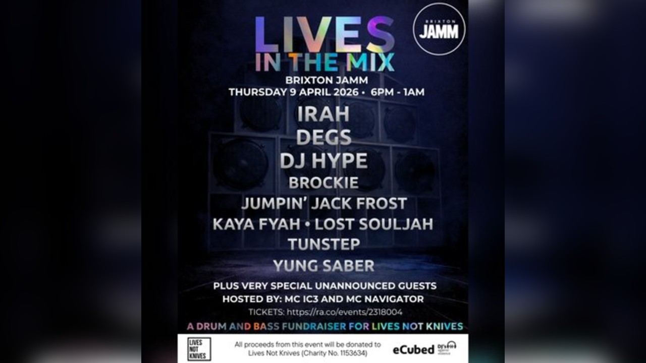 Lives in the Mix - a DnB fundraiser for Lives Not Knives