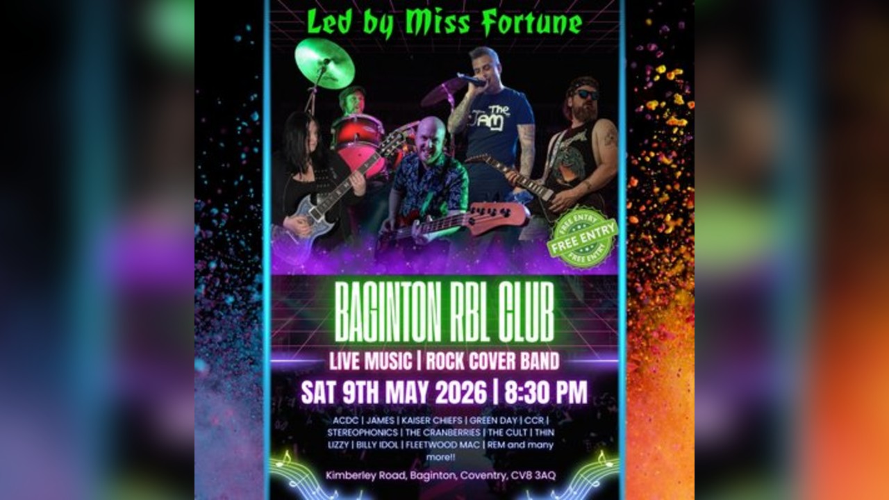LED BY MISS FORTUNE - Baginton RBL Club