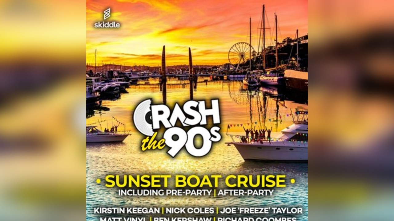 CrashThe90s Sunset Boat Cruise + Afterparty.