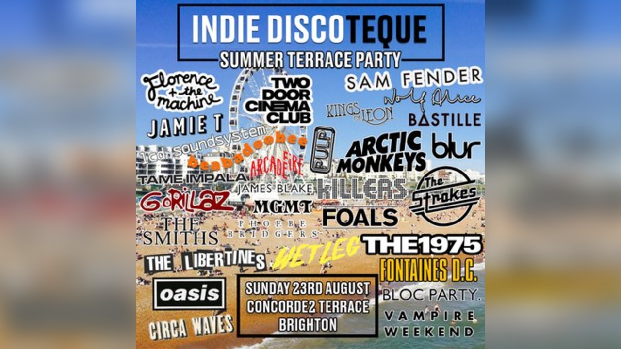 Indie Discoteque Summer Terrace Party (Brighton)