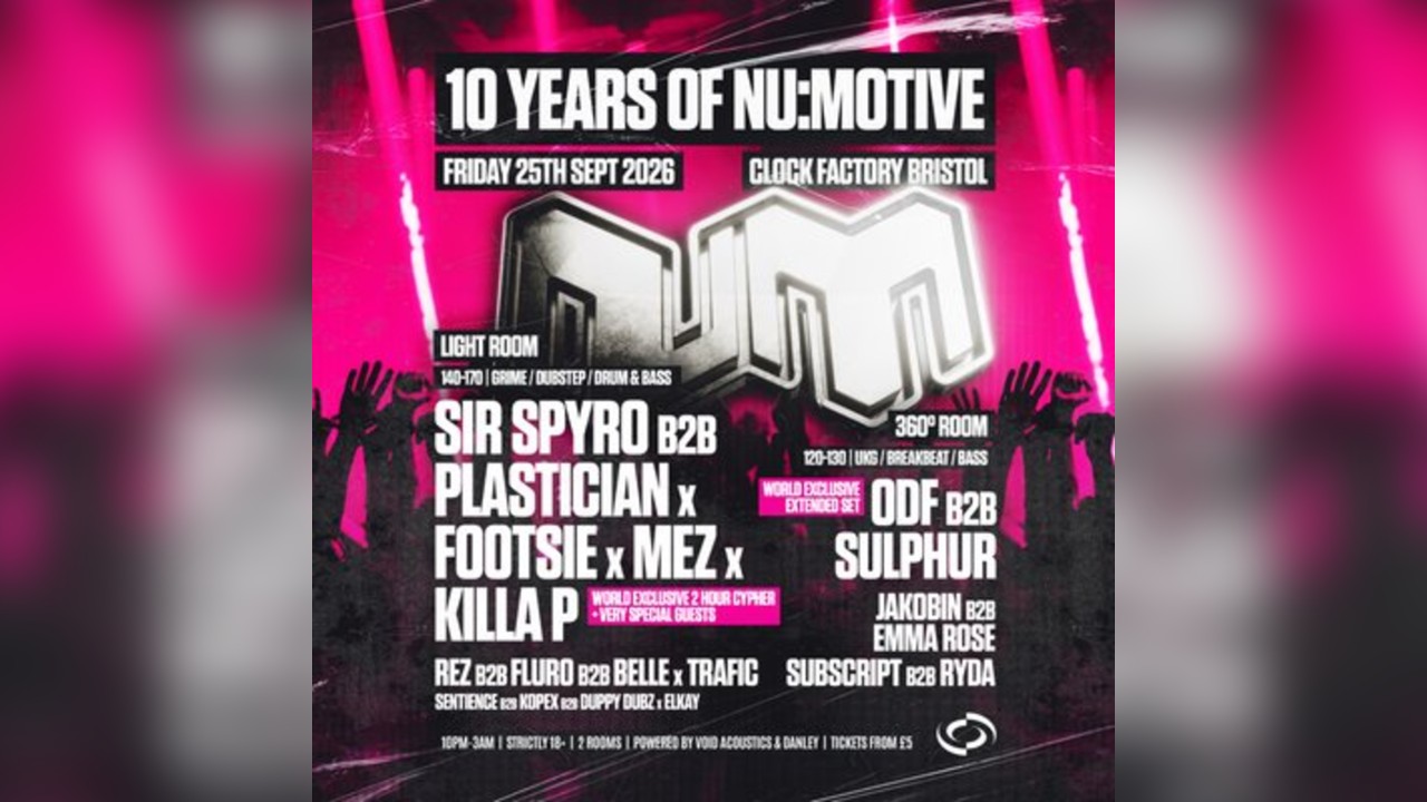 10 Years of NM: Sir Spyro B2B Plastician, Footsie, + More