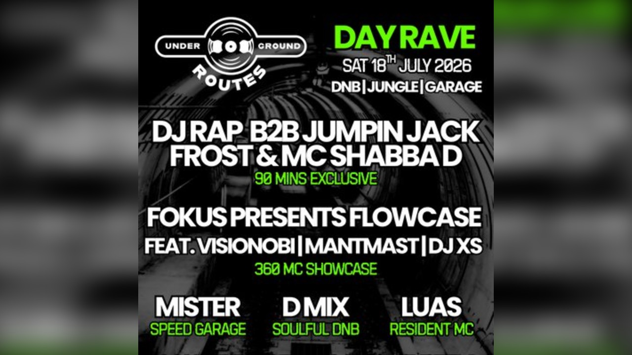 Underground Routes - DJ Rap B2B Jumpin Jack Frost & MC Shabba D