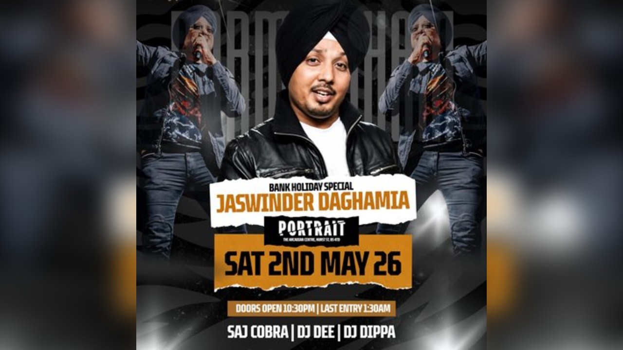 Jaswinder Dhagamia live at Portrait