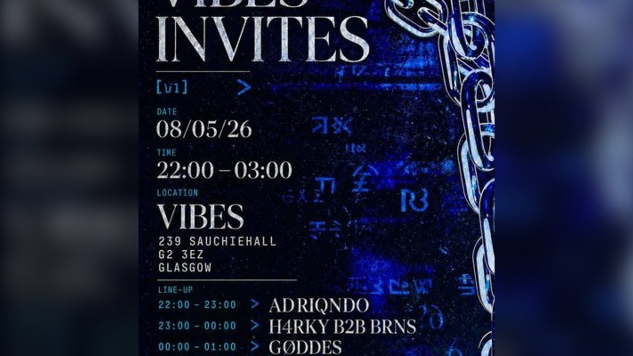Vibes Hard Techno invite