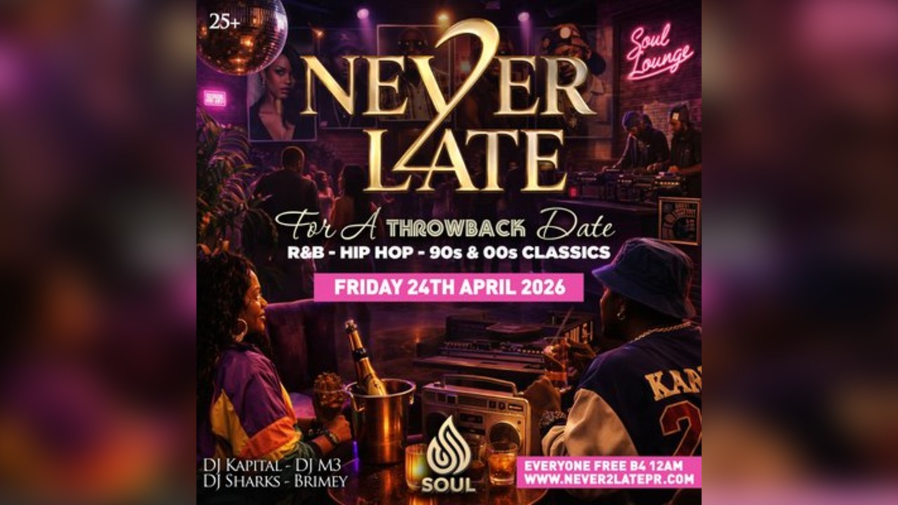 NEVER 2 LATE for a THROWBACK Date