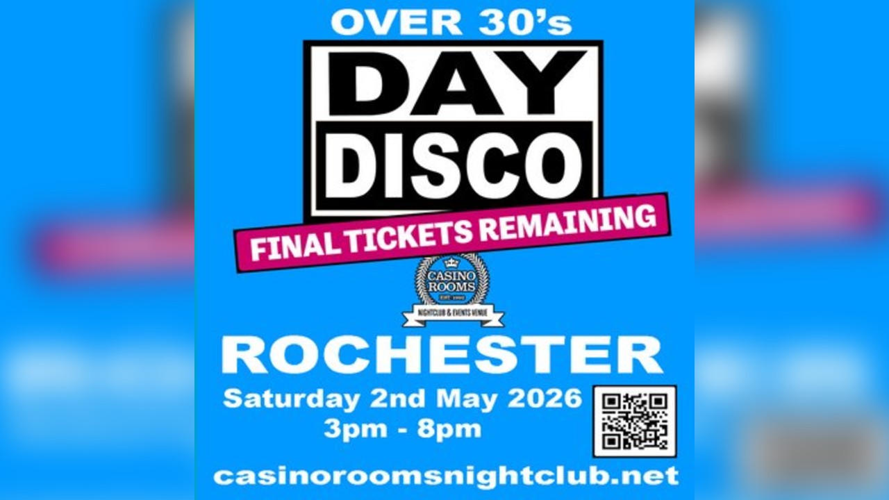 Day Disco (Over 30's) - Saturday 2nd May 2026