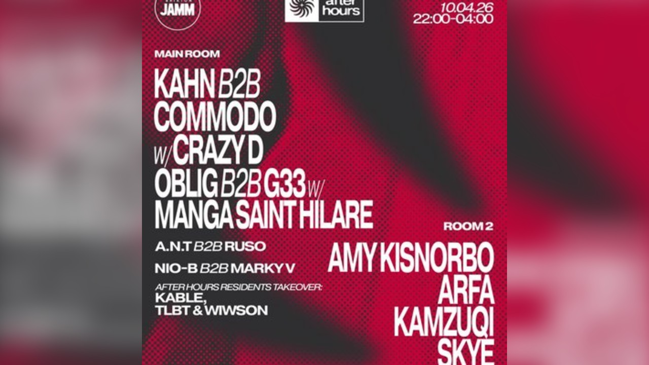 After Hours presents: Kahn b2b Commodo with Crazy D