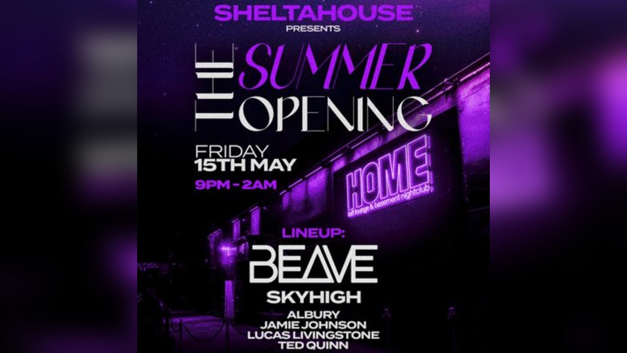 Sheltahouse Presents The Summer Opening