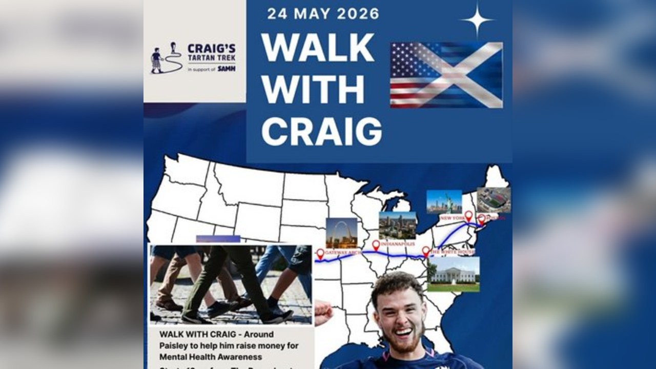 Walk With Craig - Paisley Town Walk and Music Event Charity Day