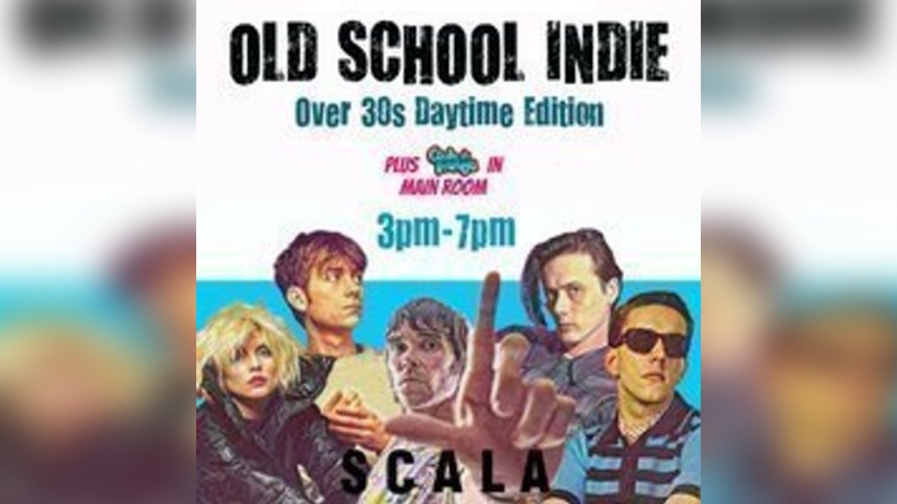 Old School Indie: Over 30s Daytime Party - 15th August, 3pm-7pm