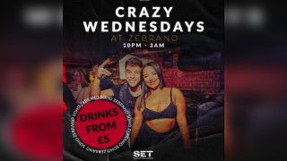 Crazy Wednesday @ Zebranos Every Wednesday