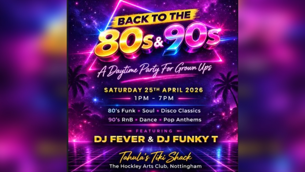 BACK TO THE 80's & 90's | Tahula's Tiki Shack- SATURDAY DAYTIMER
