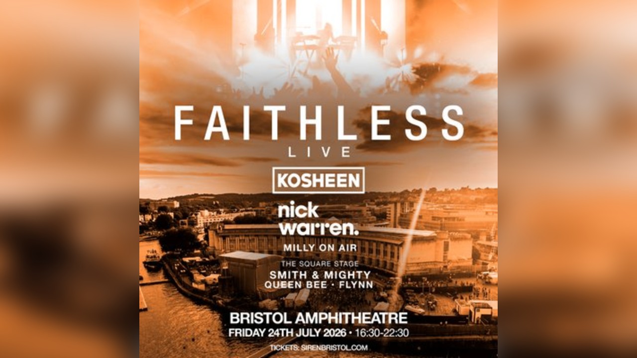 Faithless [LIVE] on Bristol Harbourside | Siren