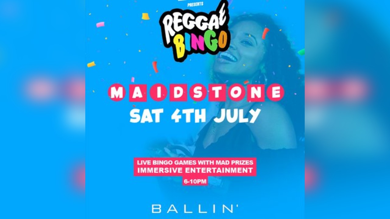 Reggae Bingo - Maidstone - Sat 4th July