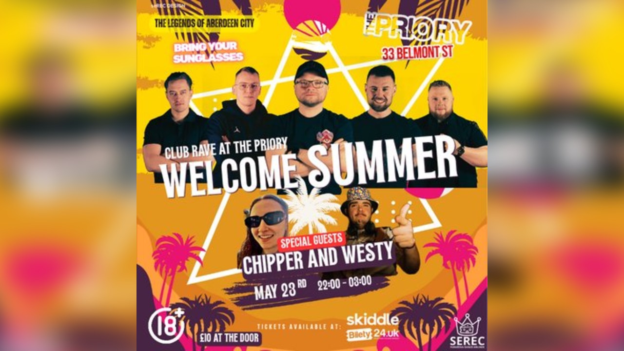 Welcome Summer RAVE at The Priory
