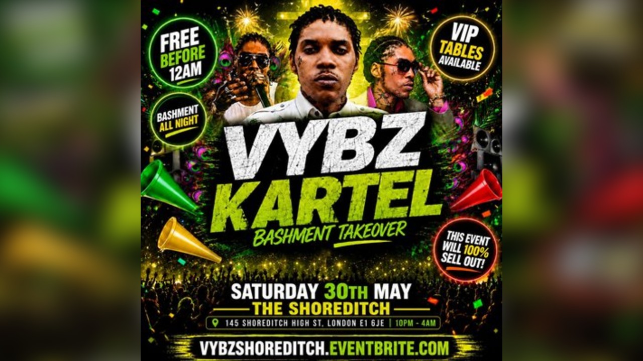 Vybz Kartel - Bashment Takeove Party - Free Before 12AM