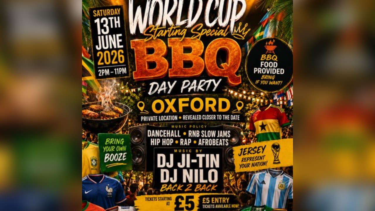 World Cup Kick-Off BBQ: Oxford Day Party