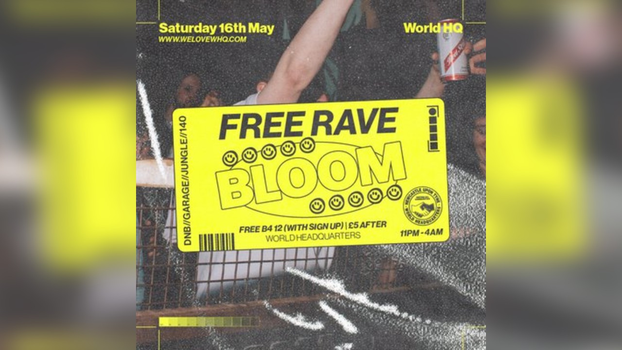 BLOOM - FREE RAVE - D'n'B, Jungle, UK Garage, 140