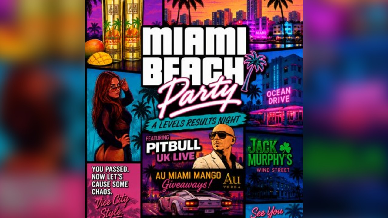 Miami Beach Party - A-Levels Results Night