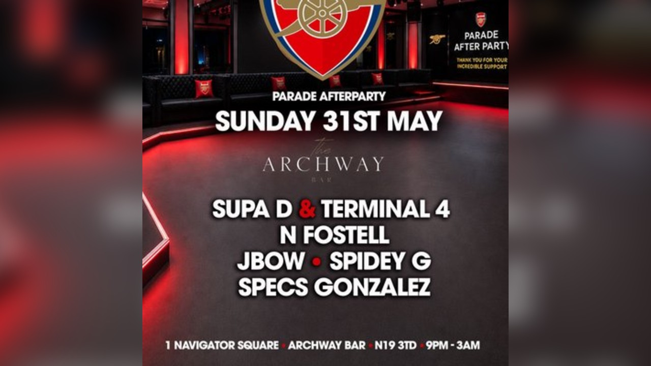 The Arsenal Parade After Party