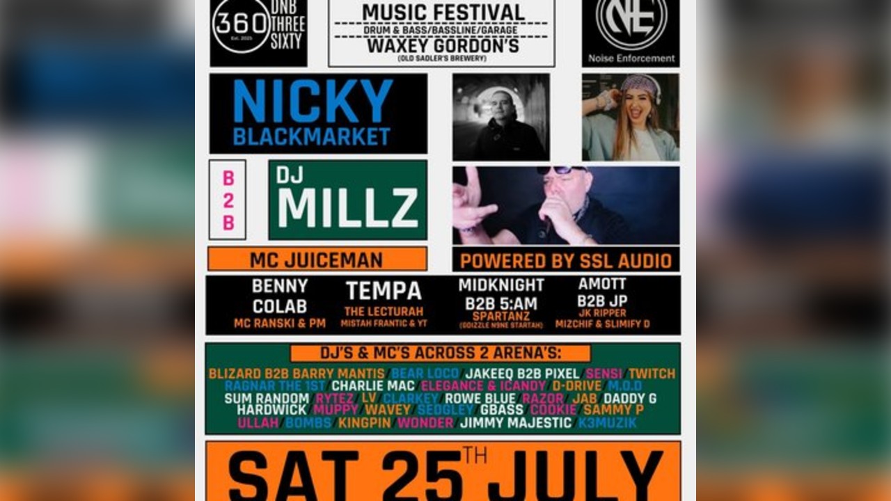 DNB360 & Noise Enforcment - ONE DAY OUTDOOR FESTIVAL-Stourbridge