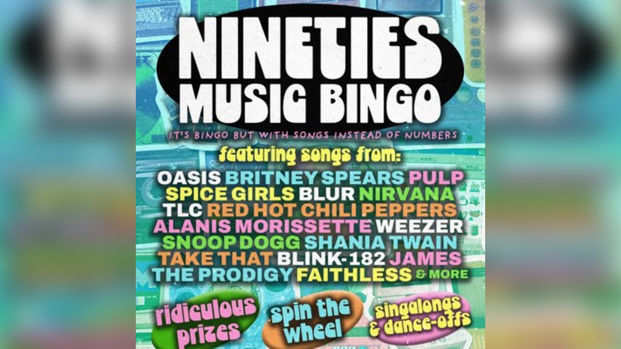 90s Music Bingo
