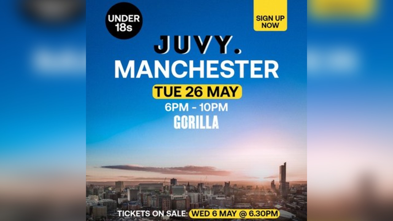 JUVY Under 18S May Tour - Tuesday 26th May - MANCHESTER