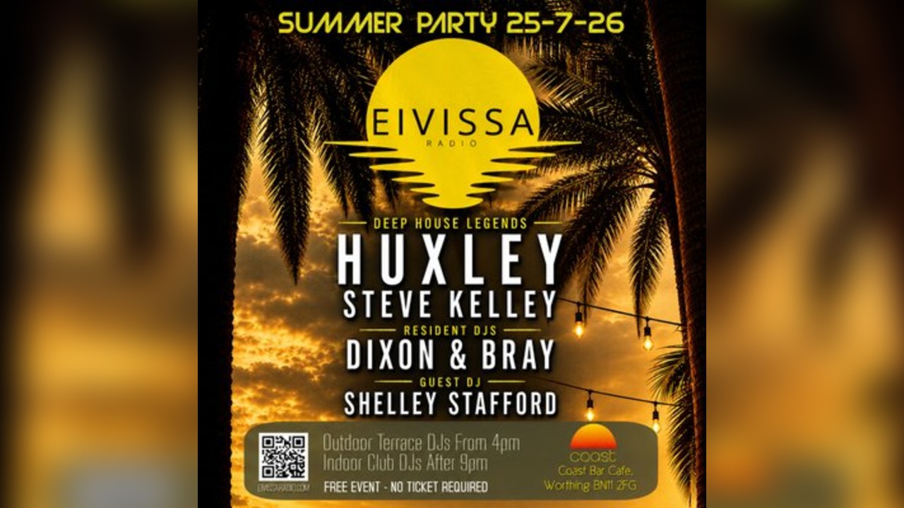 Eivissa Summer Party at Coast Cafe with Huxley and Steve Kelley