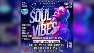 Sunday Soul & Vibes At Revolution De Cuba, Birmingham
