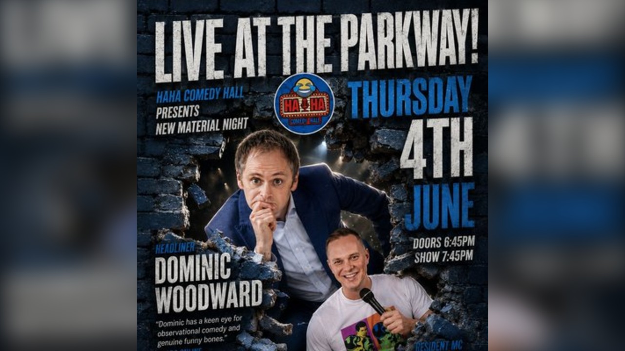Ha Ha Comedy Hall - MC James Kilvington - Dominic Woodward.