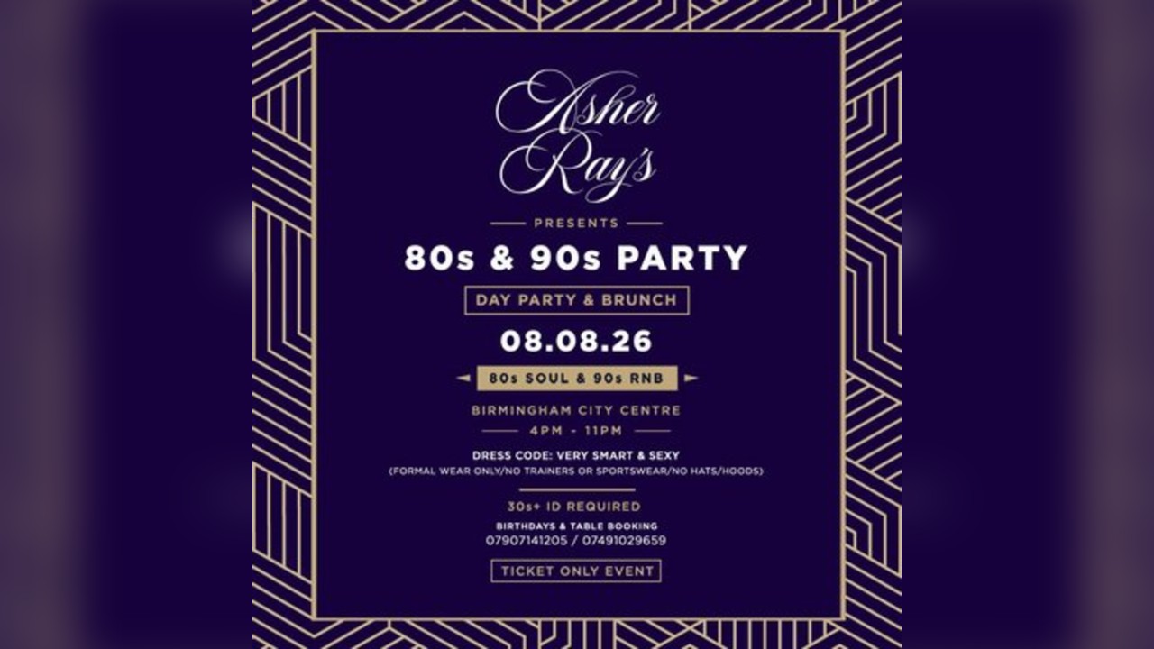 80s and 90s Party