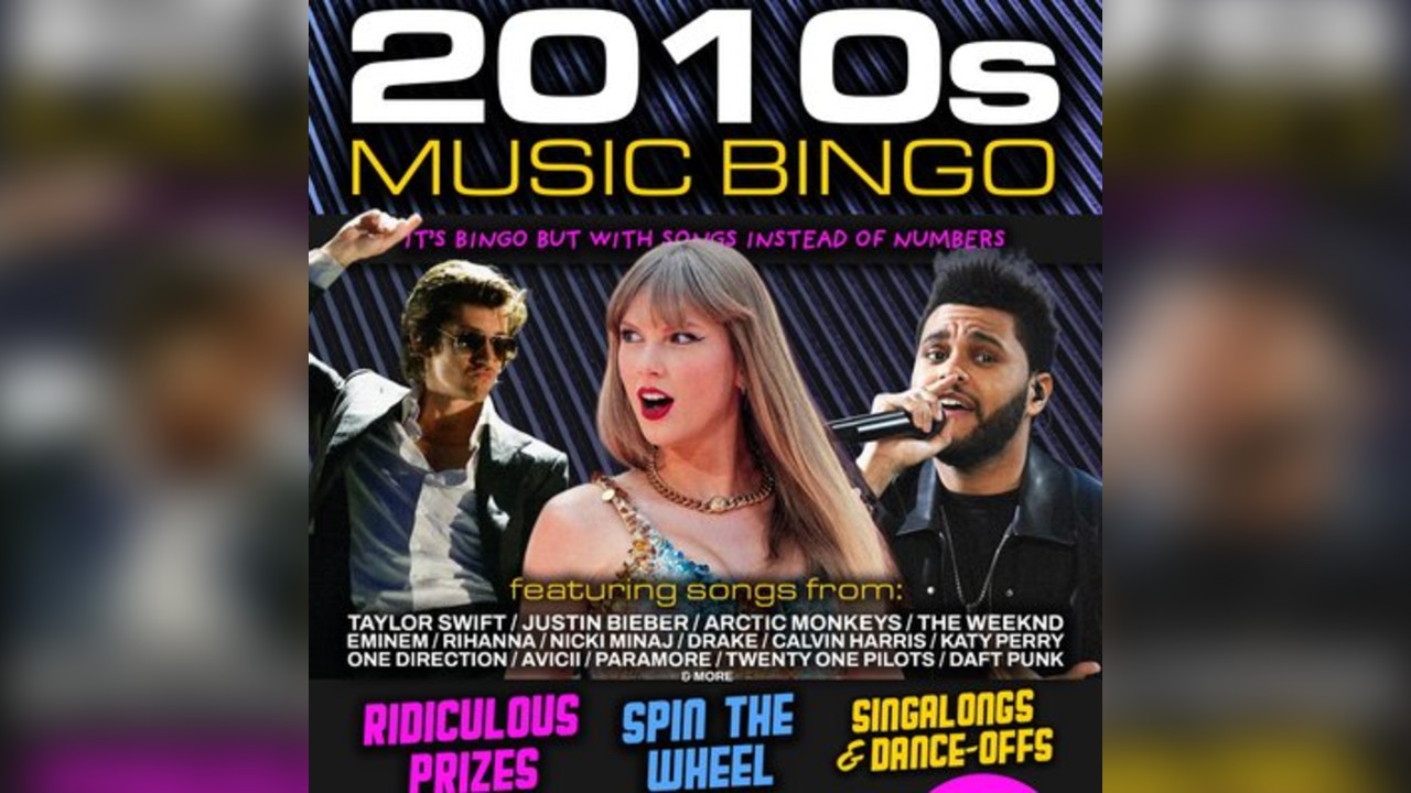 2010s Music Bingo